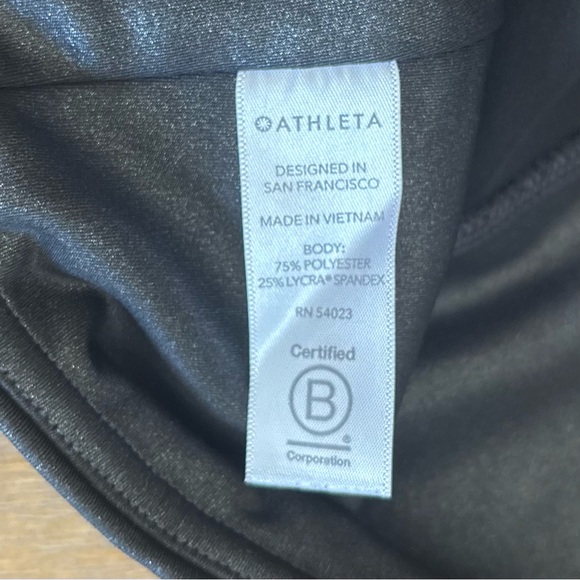 Athleta Inclination Moto Tight, Size Small Black Graphite - Picture 4 of 9